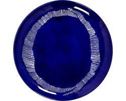 Serax Feast By Ottolenghi Dinerbord Ø26.5 Dark Blue Stripes White