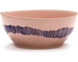 Serax Feast By Ottolenghi Kom Ø16 Pink Stripes Blue