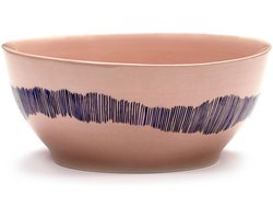 Serax Feast By Ottolenghi Kom Ø16 Set Van 4 Pink/Blue Stripes