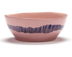 Serax Feast By Ottolenghi Kom Ø18 Pink Stripes Blue