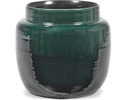 Serax - Glazed shades - Bloempot L - Donkergroen - 32 Ø