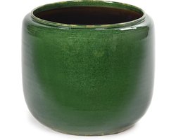 Serax Glazed shades - Bloempot M - Groen - 21 Ø
