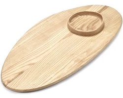Serax Kelly Wearstler Dune dienblad met bowl 81x40cm H4cm ash lichtbruin