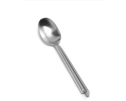 Serax Kelly Wearstler Dune Yoghurt lepel RVS Steel Grey 17.6cm (set 6 stuks)