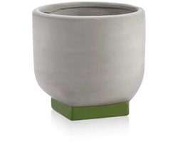Serax Kris Van Assche Rosamar bloempot 02 D20.5cm H19.5cm grijs / groen