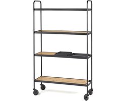 Serax Marie Michielssen James rek H170cm zwart frame met houten blad