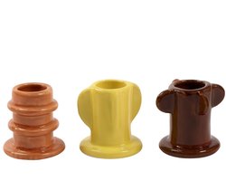 Serax - Marie Michielssen - Kandelaar assortiment - Mix kleuren - 5 Ø - 3 stuks
