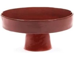 Serax Marie Michielssen La Mère schaal op voet H12.5cm D25cm venetian red