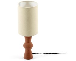 Serax Marie Michielssen Marie-Ann tafellamp D18cm H52cm voet: red brown - kap: beige