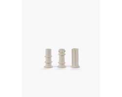 Serax - Marie Michielssen Marie - Kandelaar - Beige - 5 Ø - H 10cm - 3 stuks