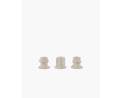 Serax - Marie Michielssen Marie - Kandelaar - Beige - 5 Ø - H 4,5cm - 3 stuks