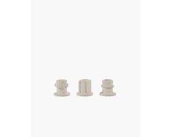 Serax Marie Michielssen Molly 01 kandelaar H4.5cm D5cm assorti decor beige (set van 3)