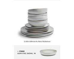Serax Marie Michielssen Serviesset La Mère off white 13 delig / 4 personen (+ GRATIS serveerschaal)