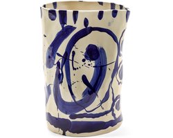 Serax Marie Michielssen Sophia vaas 22x19cm H29cm blauw