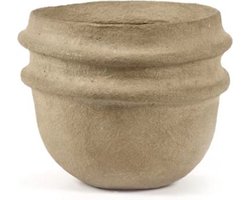 Serax Marie Michielssen White Earth papier maché sierpot D30cm H28cm bruin