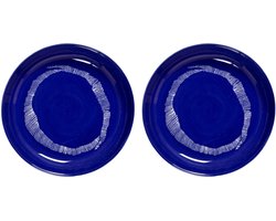 Serax - Ottolenghi Feast - Bord - Donkerblauw/Wit - 22 Ø - 2 stuks