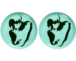 Serax - Ottolenghi Feast - Bord L - Azurblauw/Groen - 26 Ø - 2 stuks