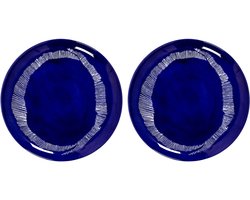 Serax - Ottolenghi Feast - Bord L - Donkerblauw/Wit - 26 Ø - 2 stuks