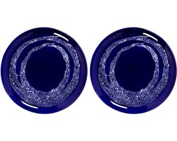 Serax - Ottolenghi Feast - Bord L - Donkerblauw/Wit - 26 Ø - 2 stuks