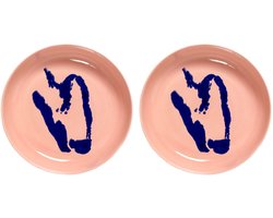 Serax - Ottolenghi Feast - Bord - Roze/Blauw - 22 Ø - 2 stuks