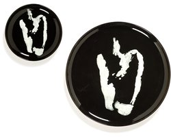 Serax - Ottolenghi Feast - Bord S - Zwart/Wit - 19 Ø - 2 stuks