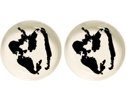Serax - Ottolenghi Feast - Bord - Wit/Zwart - 22 Ø - 2 stuks