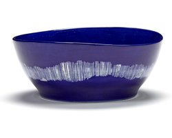 Serax - Ottolenghi Feast - Kom L - Donkerblauw/Wit - 18 Ø - 4 stuks