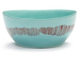 Serax - Ottolenghi Feast - Kom S - Azurblauw/Rood - 16 Ø - 4 stuks