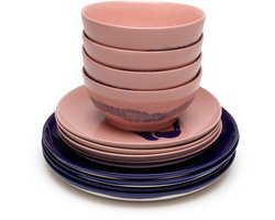 Serax - Ottolenghi Feast - Serviesset - Roze/Blauw - 12 stuks