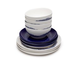 Serax - Ottolenghi Feast - Serviesset - Wit/Blauw - 12 stuks