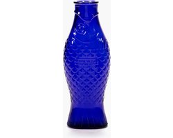 Serax - Paola Navone - Fish & Fish - Fles / Vaas - Glas - kobaltblauw