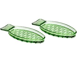 Serax - Paola Navone Fish & Fish - Schaal - Groen - 2 stuks