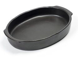 Serax - Pascale Naessens Pure - Ovale Oven-Serveerschaal M - Zwart -