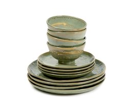 Serax - Pascale Naessens Pure - Serviesset - Zeegroen - 12 stuks