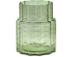 Serax - Ruben Deriemaeker Waves - Vaas - Transparant/Groen - 18 Ø - H 21cm - 1,88kg