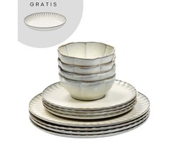 Serax Sergio Herman Inku Serviesset Wit (13 delig) 4 personen