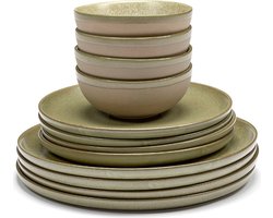Serax Sergio Herman Surface Serviesset Camo Green (13 delig) 4 personen
