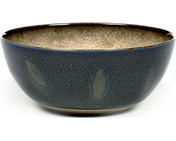 Serax Terres de Rêves Bowl M - Ø13,7 x H6 - Misty Grey / Dark Blue - 4 stuks
