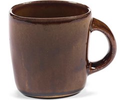 Serax Uncharted Out of Lines beker met oor 30cl ocher