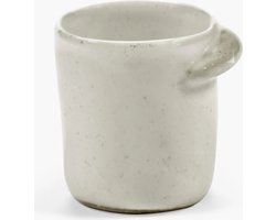 Serax Uncharted Out of Lines espressobeker zonder oor 7cl off white (set 2 stuks)