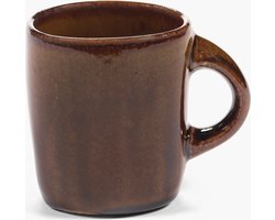 Serax Uncharted Out of Lines koffiekop 22cl ocher (set van 2)