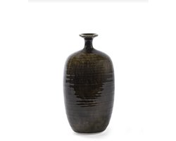 Serax - Vaas - aardewerk - groen - D16 x H30,5 cm - Opening 2,5 cm