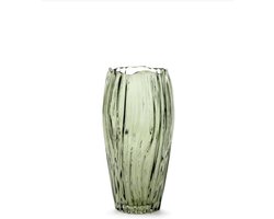 Serax Vaas - Bloemenvaas Glas - Decoratie Woonkamer - Uniek Design - D 122 cm H 25 cm - Groen