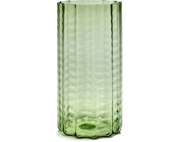 Serax Vaas "Green Wave" Groen D 18 cm H 35 cm