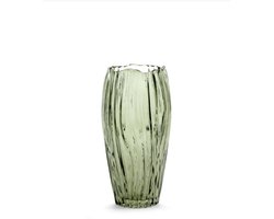 Serax Vaas-Vaas voor Bloemen Glas Groen D 12.2 cm H 25 cm