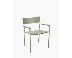 Serax Vincent Van Duysen August stoel met armleuning 59x60x79 eucalyptus groen