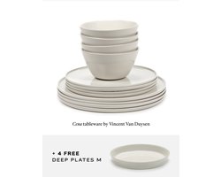 Serax Vincent Van Duysen Serviesset Cena Ivory wit 16 delig / 4 personen (4 GRATIS diepe borden)
