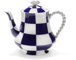 Serax Wouters & Hendrix Les Objets Mouleversants Theepot 850ml blauw / wit Fête Des Bêtes