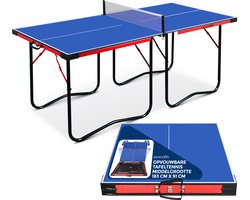 SereneLife Tafeltennistafel - Draagbare Pingpongtafel-Tennistafel Set met Net, Klem, Paal, Vouwbare Ruimtebesparende Ontwerp