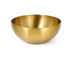 Serveer Kom Bowl – RVS – Goud – Large – Ø 20 x H9 cm